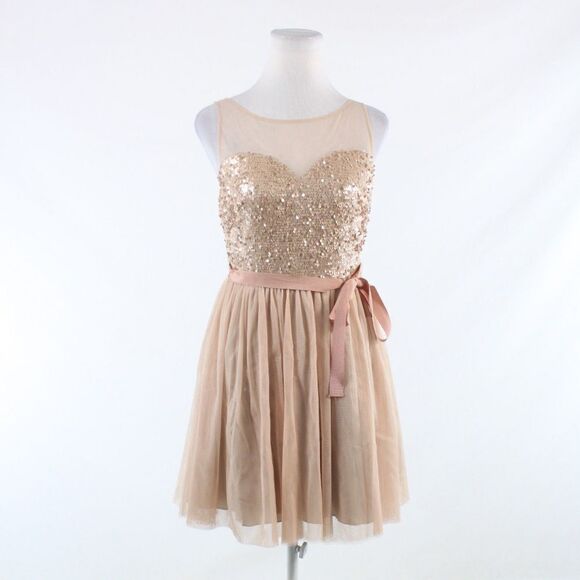 June & Ivy orange A-line dress S - Picture 1 of 8